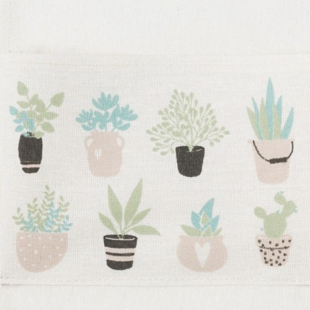 Textile pocket "Flower shop" 2 departments, 41x20 cm-3