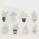 Textile pocket "Flower shop" 2 departments, 41x20 cm
