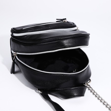 Bag Cross-Bodi Medvedkovo with a zipper, black color-8