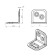Corner of the fastener tundra Krep, with a corrective hole, galvanized, in the package of 1 pc.