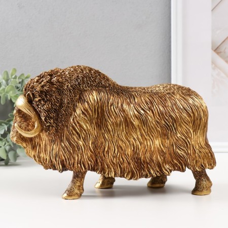 Souvenir Polystone "Ovcebyk" Golden 27x9.5x16.8 cm-5