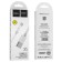 Hoco X5, USB cable - Type -C, 2.4 A, 1 m, flat, white