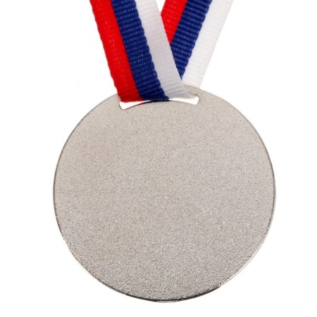 Prize medal 056 diam 5 cm. 2 place. Color ser. With a ribbon-3