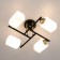 Lamp Citilux "Henry" CL130245, 46x46x1.5 cm, 4x75W, E27, Black Color Black