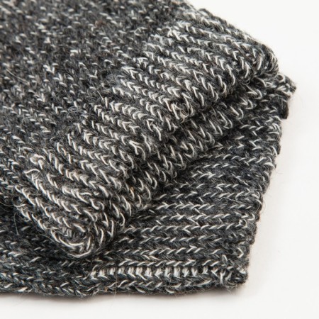 Woolen socks "Rubber" Dark gray color, size 25-2