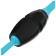 Bulas for rhythmic gymnastics inserted Grace Dance, 41 cm, blue/black color