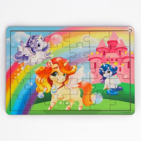 Puzzle "Favorite horses" with a hint-2