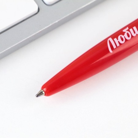 Automatic plastic pen "Favorite Educator", blue paste, 0.7 mm-3