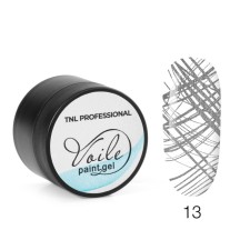 Гель-краска для тонких линий TNL Voile, №13 паутинка серебряный металлик, 5 мл
