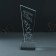 Souvenir glass stele "Stars - born leader" 8x8x23 cm