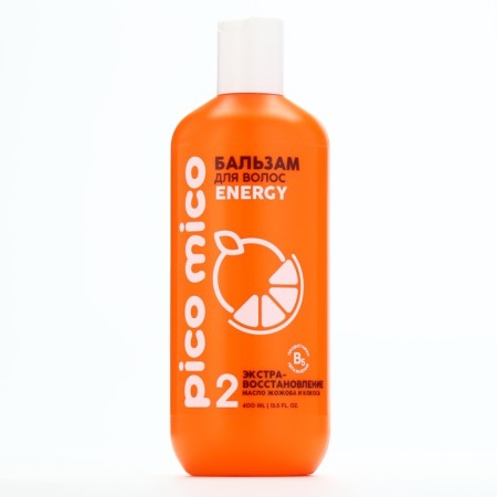 Hair balm with coconut oil and jojoba, extraculation, 400 ml, Pico Mico-1