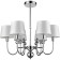 Fabio chandelier, 6x40W E14, color chrome