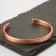 Bracelet "Simple" matte (copper), h = 7mm, d = 7.5 cm