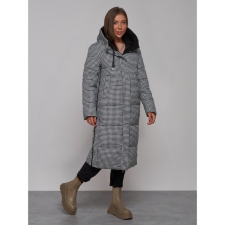 Coat insulated double -sided female, size 46, black color-13