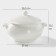 Porcelain Fantasis Magistro "Blanche", 2 l, 26.5 × 21 × 17.5 cm, white color