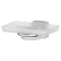 Soap holder, matte crystal, chrome, fbs