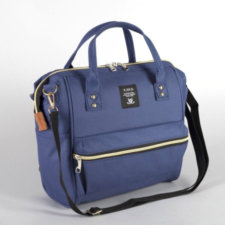 Bag-rug 2 in 1 on wheels 18 ", lightning department, external pocket, blue color-6