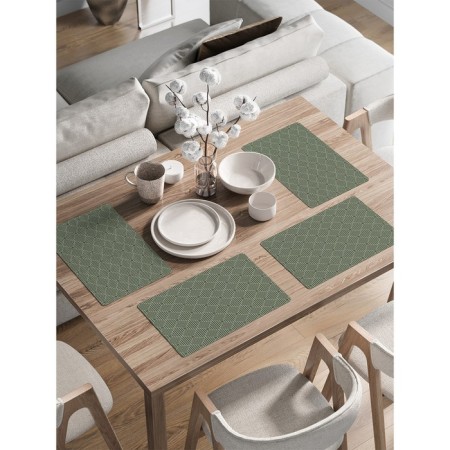 A set of napkins for setting the table “Striped idea”, rectangular, rounded edges, size 30x46 cm, 4 pcs