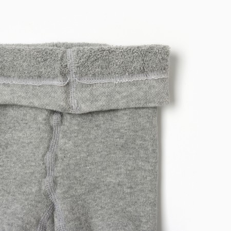 Pantyhose children's terry crumb I am BASIC 68-74 cm, gray-2