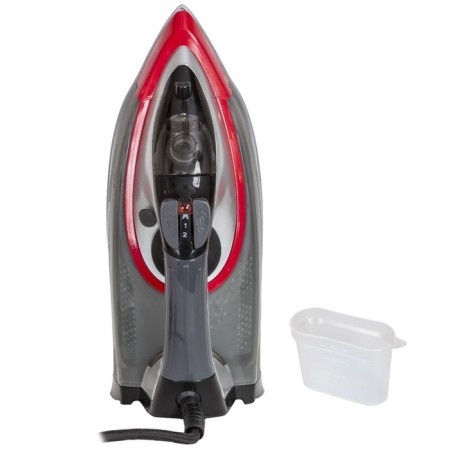 Iron Eco-Bi2601, 2600 W, ceramic sole, 45 g/min, 320 ml, gray color with red-4
