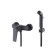 LEMARK Bronx LM3718BL bideter, single -leaf, with hygienic watering can, black