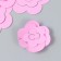 The workpiece of Foamiran "Flower Curly" 10x9.5 cm set 5 pcs. Pink bright