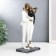 Polystone souvenir "in love with white clothes, with a scarf" under bronze 25x9x12 cm