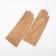 Gloves are female, dimensionless, without insulation, brown color