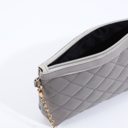 Bag Cross-Bodi with a zipper, gray color-7