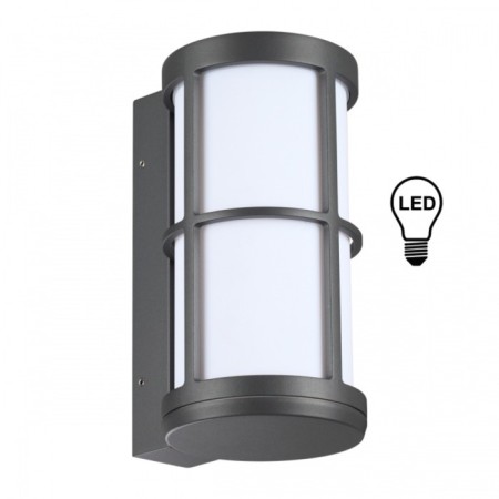 Landscape wall lamp NOVOTECH. Zebra, 18W, E27, 230x120x150 mm, dark gray color