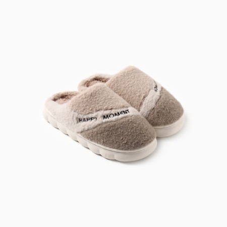 Male slippers, size 40-41, brown color