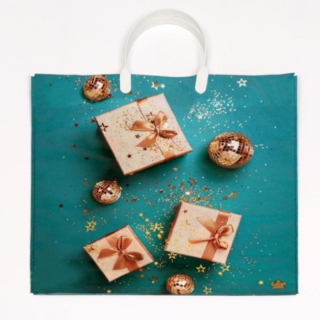 Golden Gifts package, plastic with a plastic pen, 35 x 35 cm, 100 μm