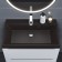 Sink uperwood Classic quartz 70 cm, quartz, brown matte, truffle