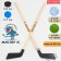 Clouds for playing hockey "Master K", set: 2 clubs 80 cm, washer 5.5 x 1.5 cm, ball d-7 cm