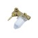 Bronze de Luxe Scandi 14511W shell mixer, built -in, pour 193 mm, white
