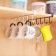 Kitchen holder suspended for 6 objects of the share, 1.5 × 26 × 7 cm, black color