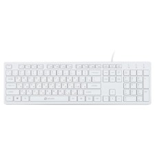 Клавиатура Оклик 500M белый USB slim Multimedia