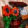 Sunflower Fountain at the Stone Fence 18x14x26 cm (with backlight)