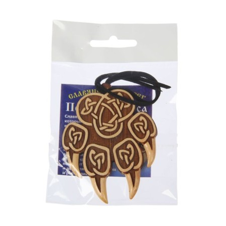 The amulet "Print of Veles" is large, cedar, gives men strength, women calm-4
