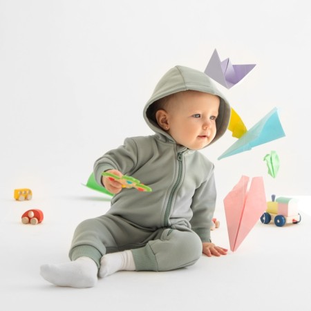 Combineson children's minku, pistachio color, height 62-68-2
