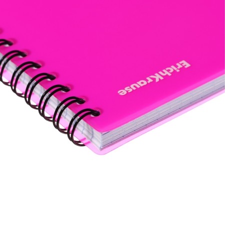 STILL A6, 80 sheets, cage, Erichkrause "Silhouette", plastic cover silk -screen, 100%bloc of 100%, pink-1