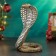 Figure "Snake of Cobra" 15x15x26cm, gold with silver