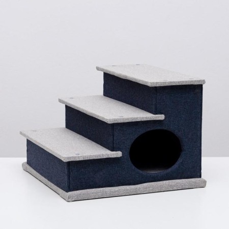 Animal-Lesenka House "Piggon", Rogozhka 39 x 38.5 x 32 cm, gray-blue