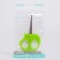 Scissors manicure children's safe, green color