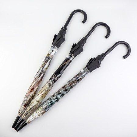 Umbrella - a semiautomatic “towers” ​​cane, 8 spokes, r = 42 cm, color mix-3