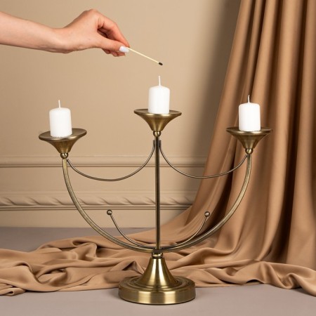 Climber Metal "Duke", 3 candles, 44 x 14 x 24 cm-9