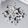 Glass beads 6/0-15/0 "Assorted black and white" d = 1.5-4 mm, nr 10gr