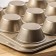 The form for baking the share "Jacqueline. Circle ", 40 × 28 × 4 cm, 12 cells, anti -stick coating, gold color