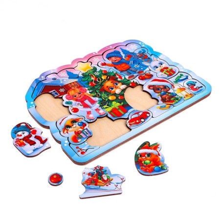 New Year's puzzle "New Year! Best holiday for guys "-3