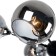 Lagos chandelier, 5x60W E27, black color